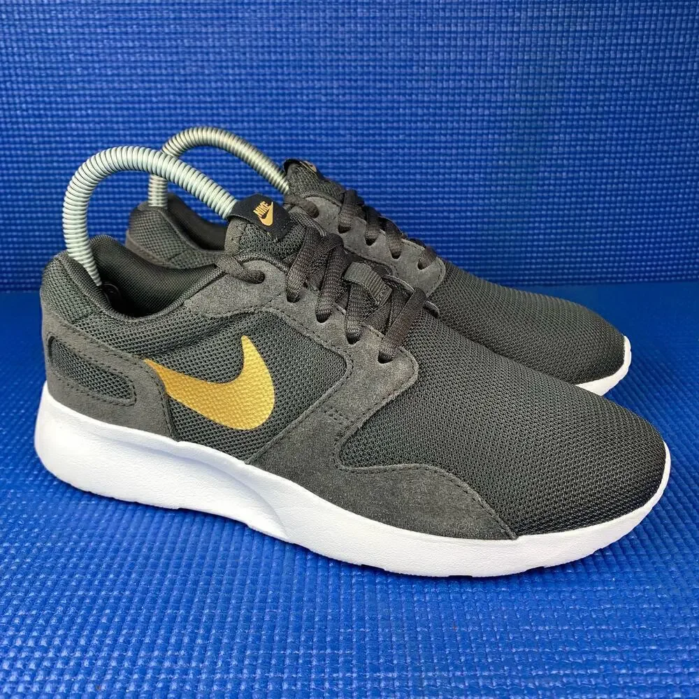 🔴 NIKE KAISHI Women`s Size 6.5 Grey Gold Athletic Running Shoes 654845-071